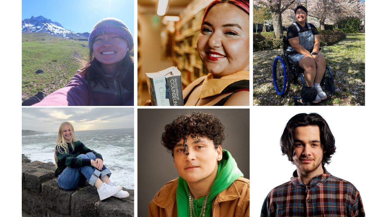 From top left to bottom right: Charlie Bloomer, Frida Nicole Cruz Ochoa, Koda Fejeran, Infinity Hamilton, Jolly Wrapper, and Declan Zupo.
