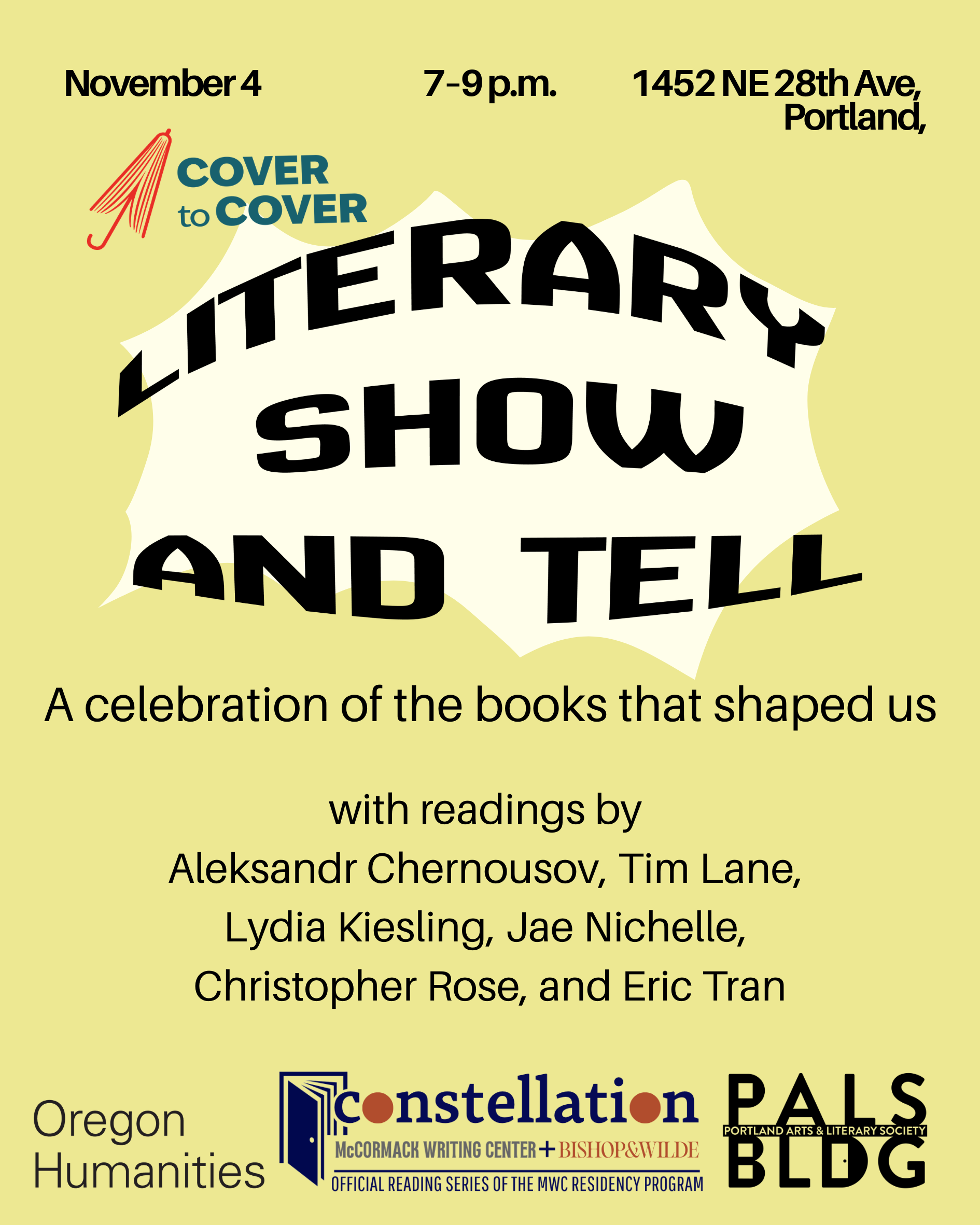 Photo of Literary Show and Tell with Constellation Reading Series