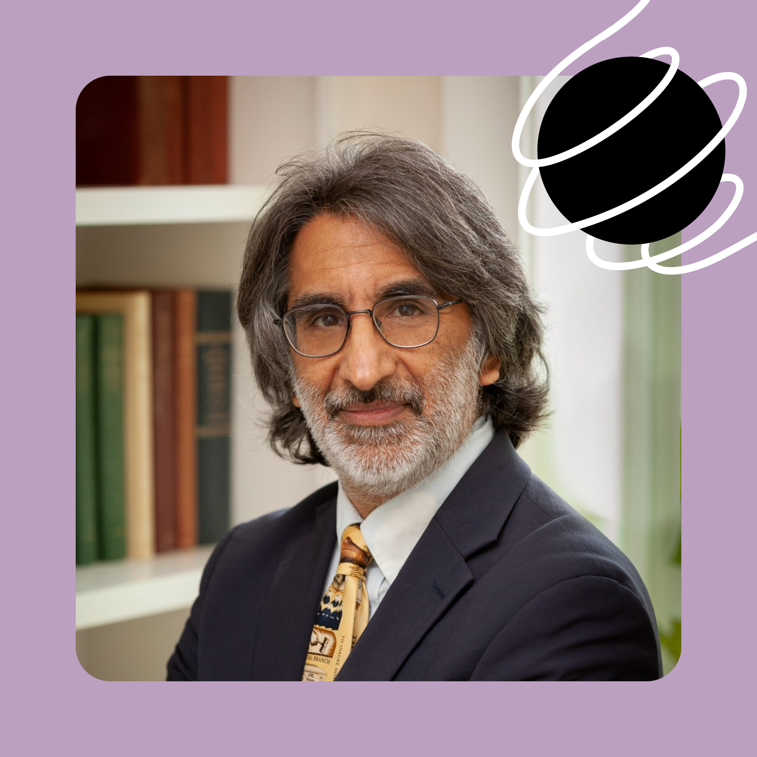 A photo of Akhil Reed Amar looking at the camera